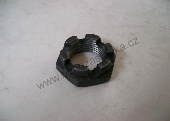 Matice náboje přední  osy M24x2 korunková - Zetor 25 A/K