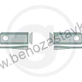 Nože pro bubnový žací stroj - Granit 95x45 levý