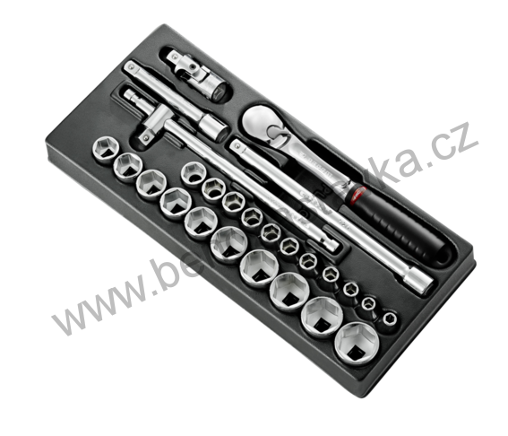 Modul 1/2" nářadí s 6hrannými metrickými hlavicemi