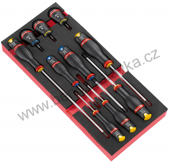 Modul s 10 šroubováky PH/PZ včetně 3 krátkých
