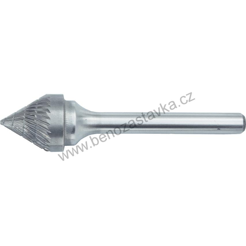 Fréza obrysová karbidová 10x8 st.6mm sek 9 - Kónické, vrcholový úhel 60°
