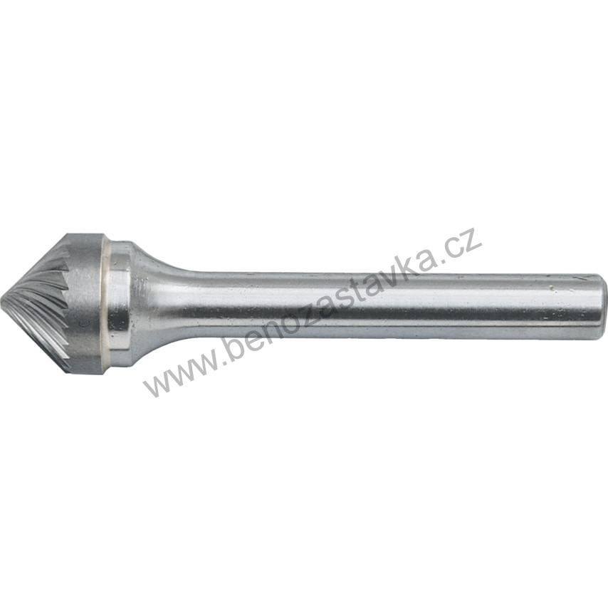 Fréza obrysová karbidová 10x5 st.6mm sek 9 - Kónické, vrcholový úhel 90°