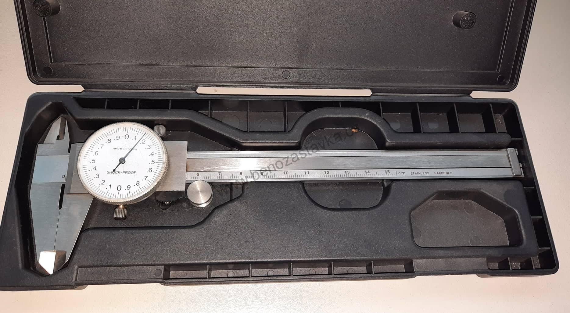 Posuvné měřítko/šuplera - 150 mm - číselný ukazatel - DIN 862 - Fervi