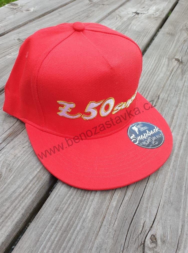 Kšiltovka, čepice červená s logem Z50super
