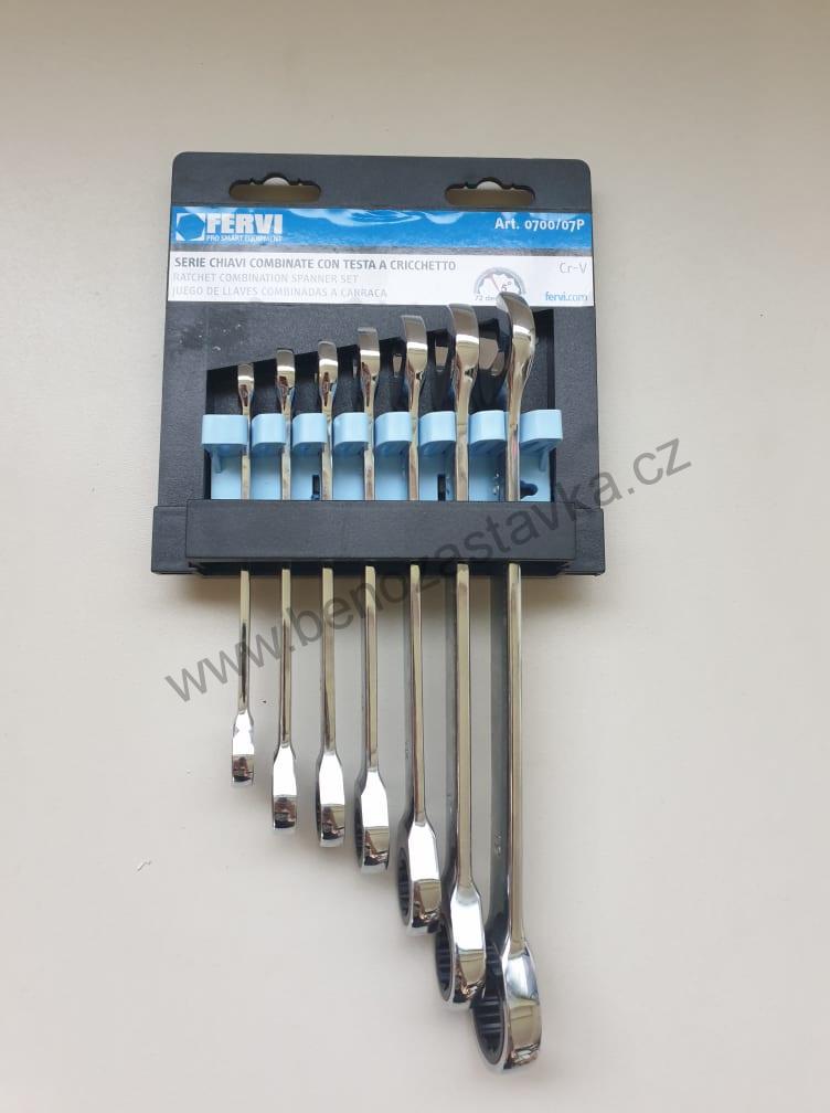 Sada ráčnových klíčů/leštěné - 8^19 mm - FERVI