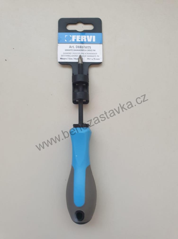 Šroubovák křížový - DIA hrot - PH 1x75 mm - FERVI