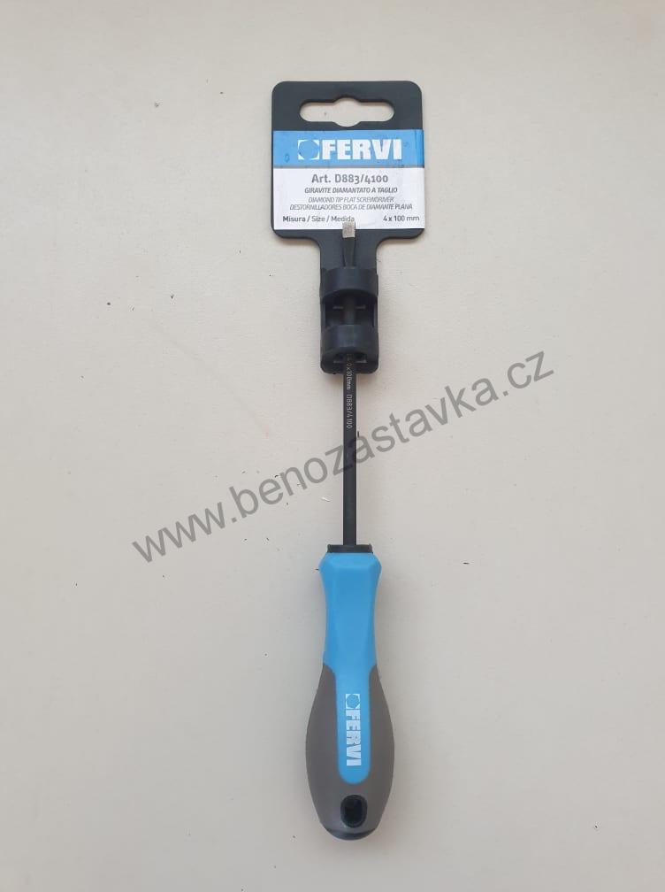 Šroubovák plochý elektrikářský - DIA hrot - 4x100 mm - FERVI