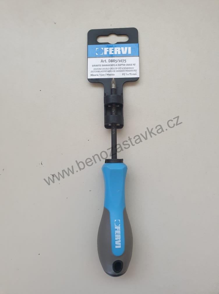 Šroubovák křížový - DIA hrot - PZ 1x75 mm - FERVI
