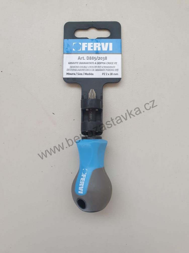 Šroubovák křížový - DIA hrot - PZ 2x38 mm - FERVI