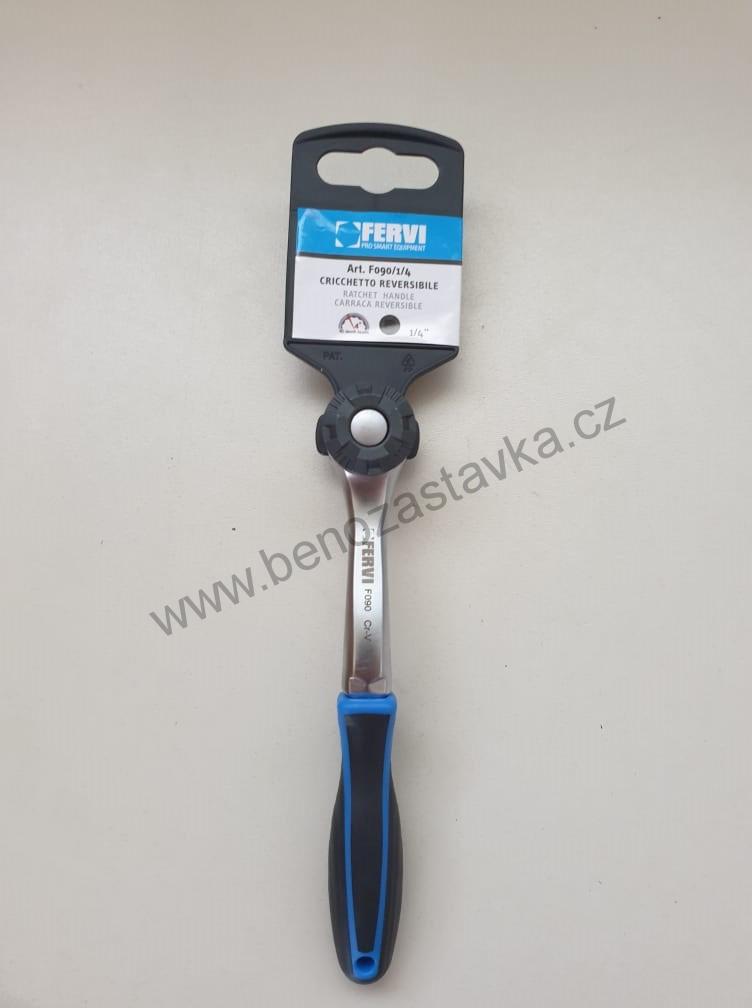 Ráčna ergonomická 1/4" 90 zubů - FERVI