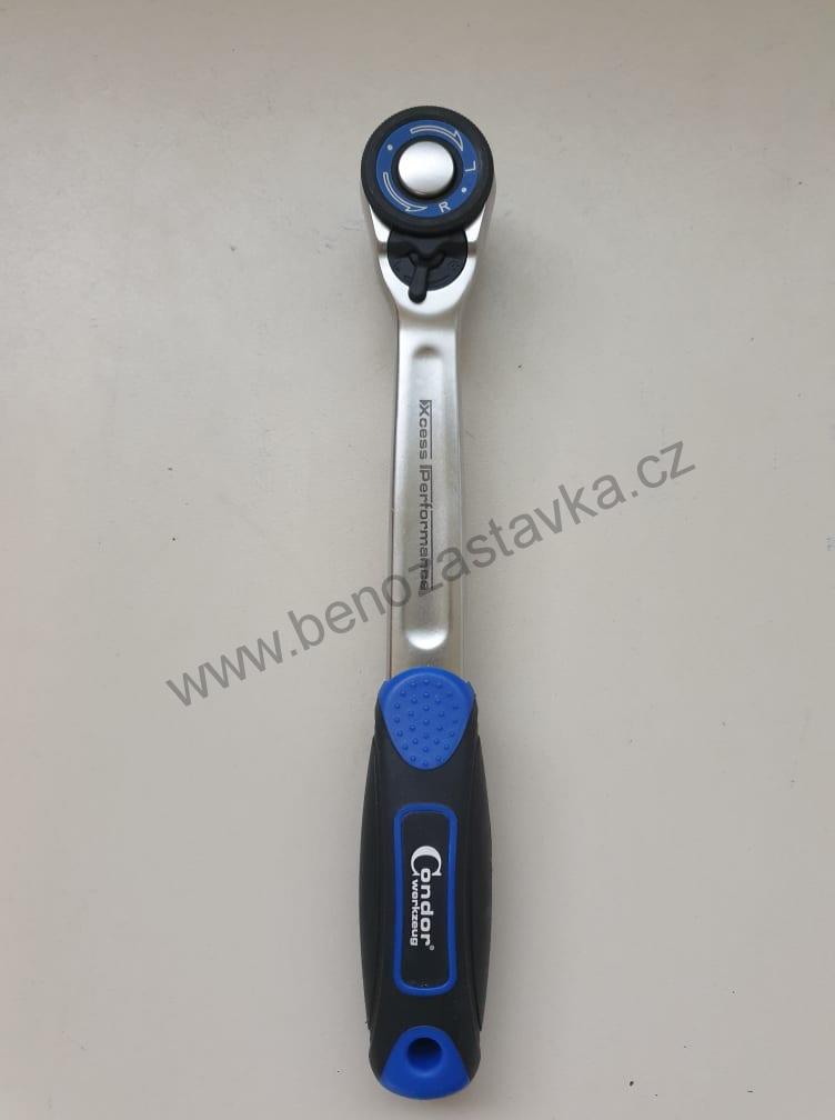 Ráčna ergonomická s otočným kolečkem 1/2" 72 zubů - CONDOR