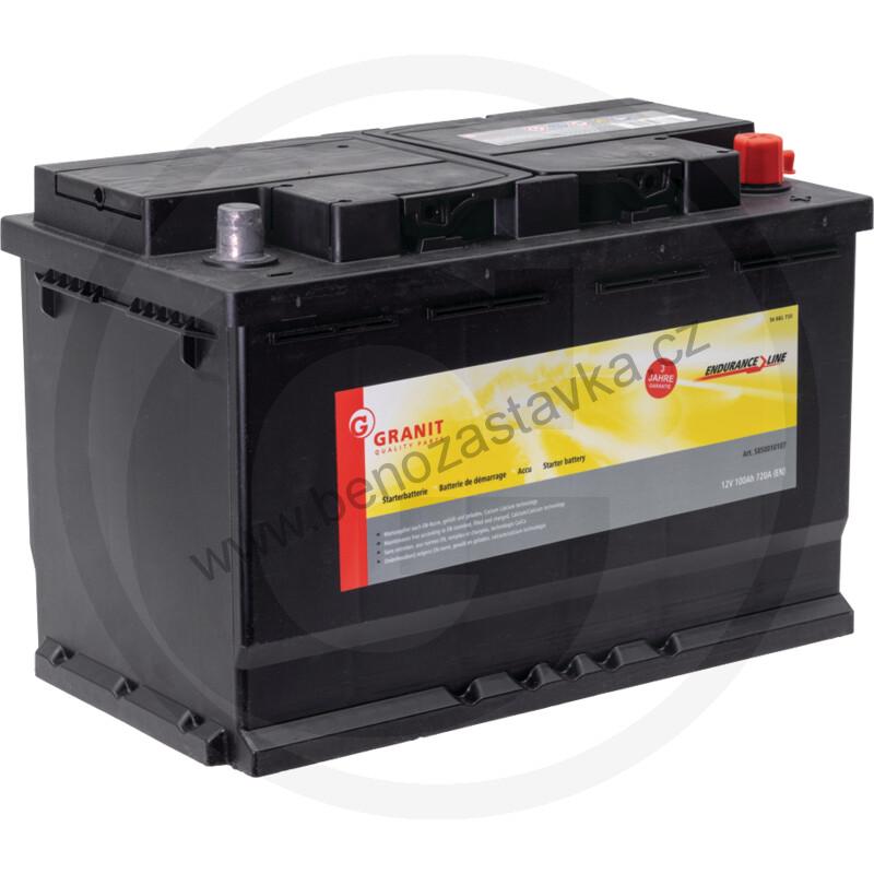Autobaterie Endurance Line 12V 100Ah 720A - 313x175x205 - Bezúdržbová