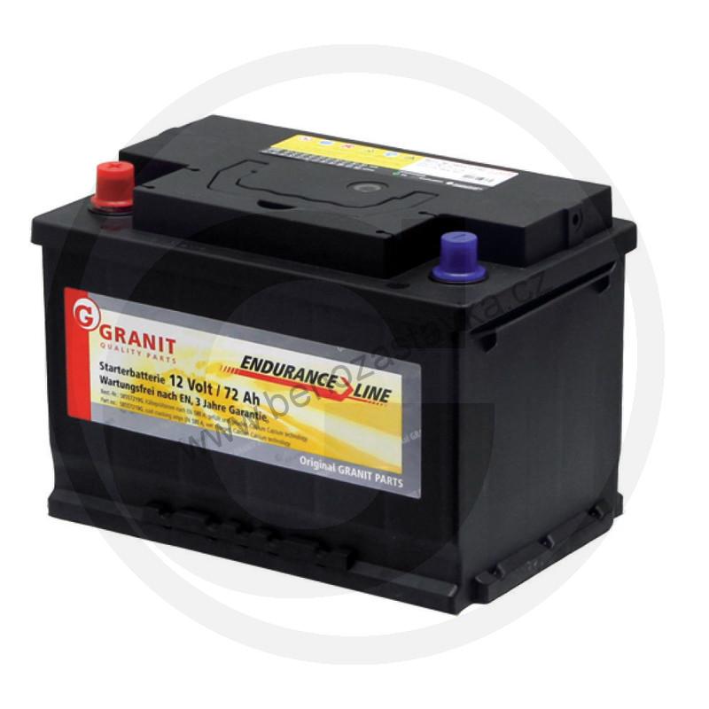 Autobaterie Endurance Line 12V 72Ah 580A - 277x175x190 - Bezúdržbová