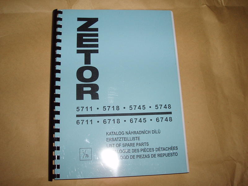 Katalog náhradních dílů Zetor 5711 5718 5745 5748 6711 6718 6745 6748