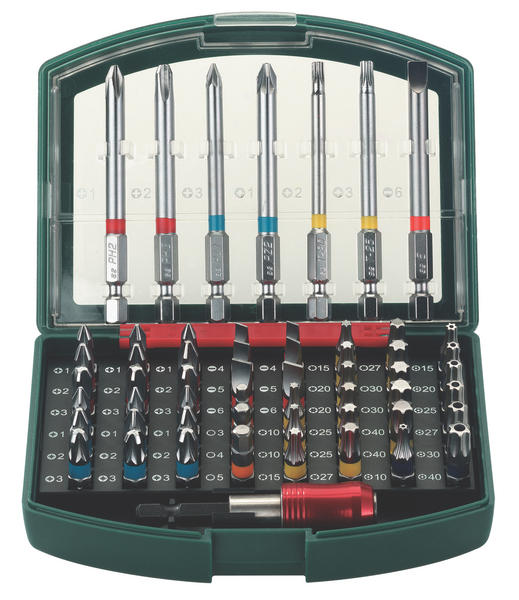 Sada šroubovacích bitů 56dílná - 1/4" - METABO - 630421000