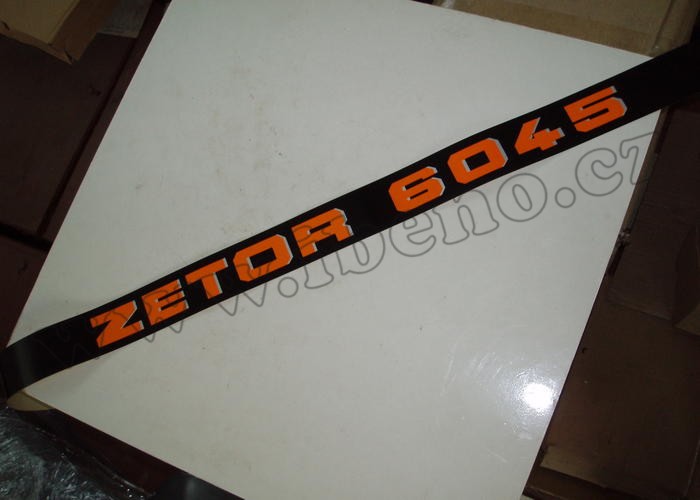 Nápis boční Zetor 6045 /výprodej málo lepivé - Zetor 6045