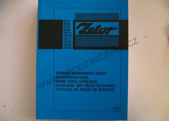 Katalog náhradních dílů Zetor URII 8111-16145 