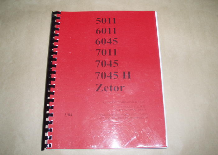 Katalog náhradních dílů Zetor 5011 6011 6045 7011 7045