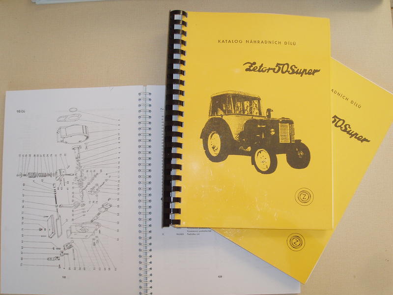 Katalog náhradních dílů Zetor Super 50