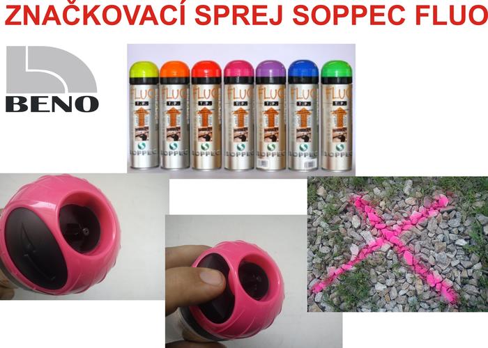 Značkovací sprej SOPPEC FLUO - Růžová- 500ml