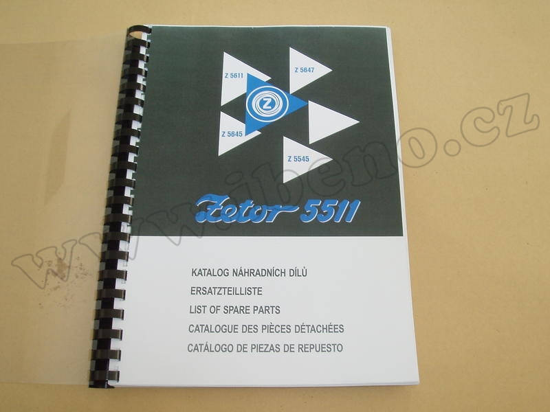 Katalog náhradních dílů Zetor 5511 5545 5611 5645 5647