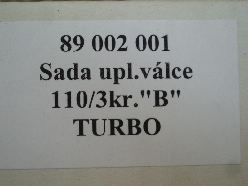 Sada úplného válce 110, 3Kr - Zetor Crystal 10111 10211 16045 16145 16245 TURBO/CZ