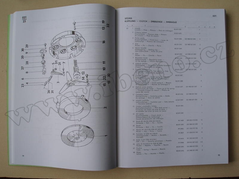 Katalog náhradních dílů Zetor 8011 8045 12011 12045 /P147