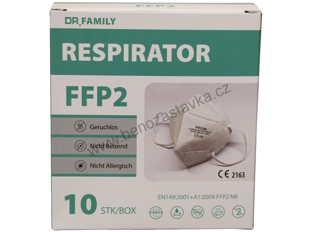 Respirátor FFP2 - bez ventilku