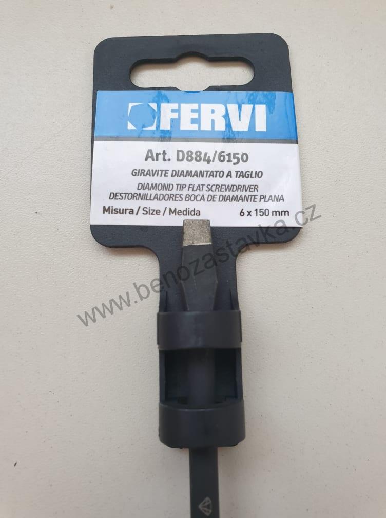 Šroubovák plochý - DIA hrot - 6x150 mm - FERVI