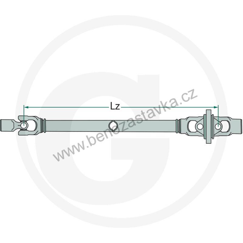 Kardan - kloubová hřídel Lz 860 - F 238, profil G3/G4