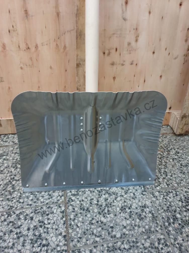 Lopata na sníh Hliník 490x370 s násadou