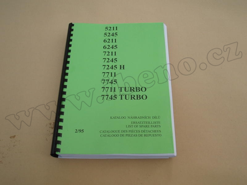 Katalog náhradních dílů Zetor 5211 6211 7211 7245 H 7711 7745 7711 a  7745 Turbo