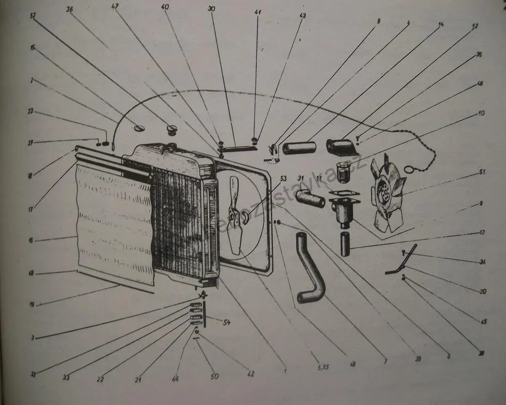 Ventilátor, vrtule plechová - Zetor URI