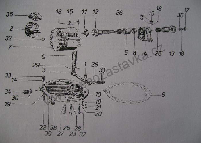 Sítko filtr hydrauliky - Zetor URI