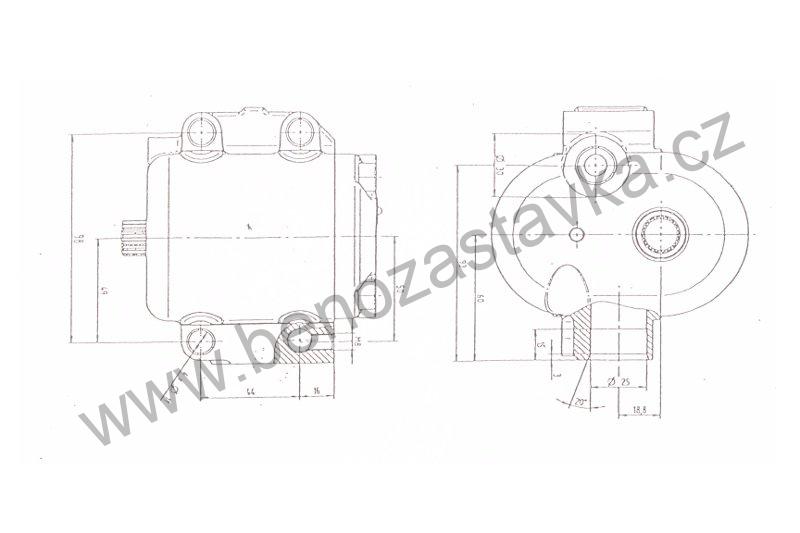 Čerpadlo hydrauliky - Zetor URI - CZ