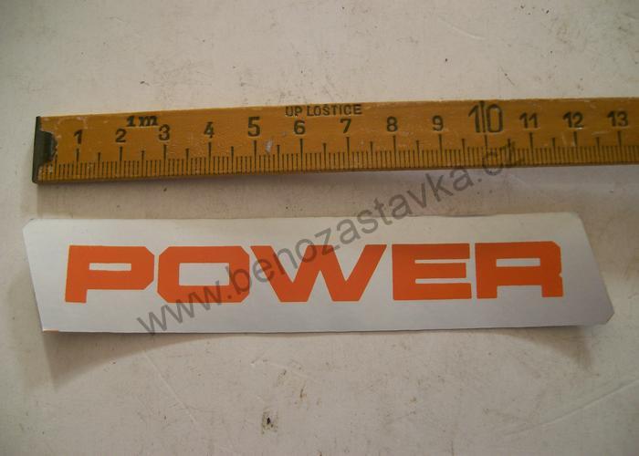Matný nápis POWER, pravý - Zetor URII