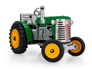 Plechový model traktor ZETOR zelený - kovové disky - KOVAPCZ