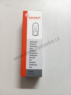 GRANIT Žárovka 10 ks - skleněnka 12V / 5W